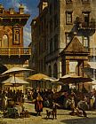 Piazza Delle Erbe Verona by Jacques Carabain